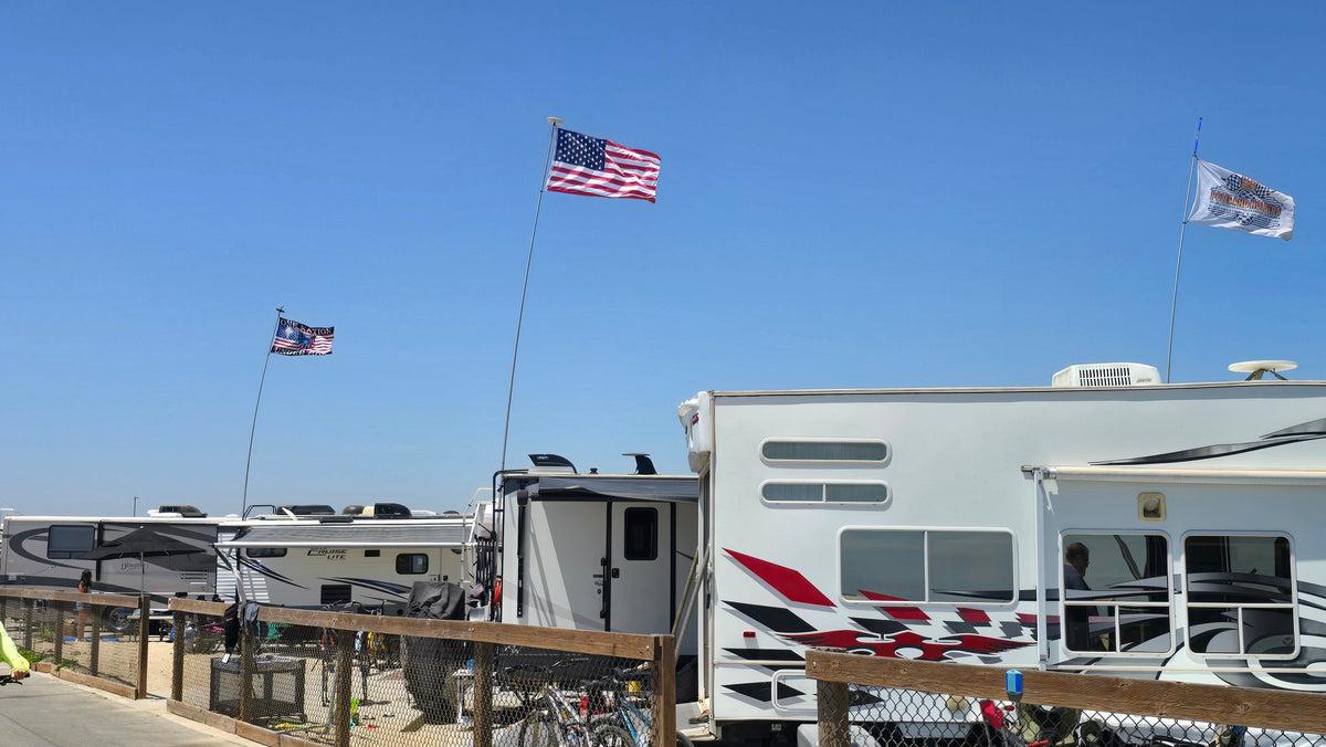 26' Telescoping RV Flagpole | Fiberglass Flagpole