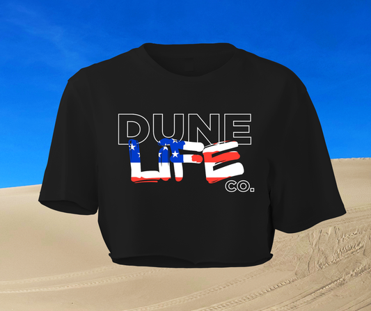 Dune Life Co. USA Logo Crop Top