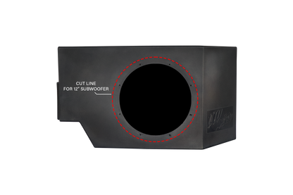 Can-Am® Defender Vented 10" Passenger Subwoofer Enclosure Unloaded | UTVS-DEF-VENC-PASS