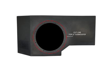 Can-Am® Defender Vented 10" Passenger Subwoofer Enclosure Unloaded | UTVS-DEF-VENC-PASS